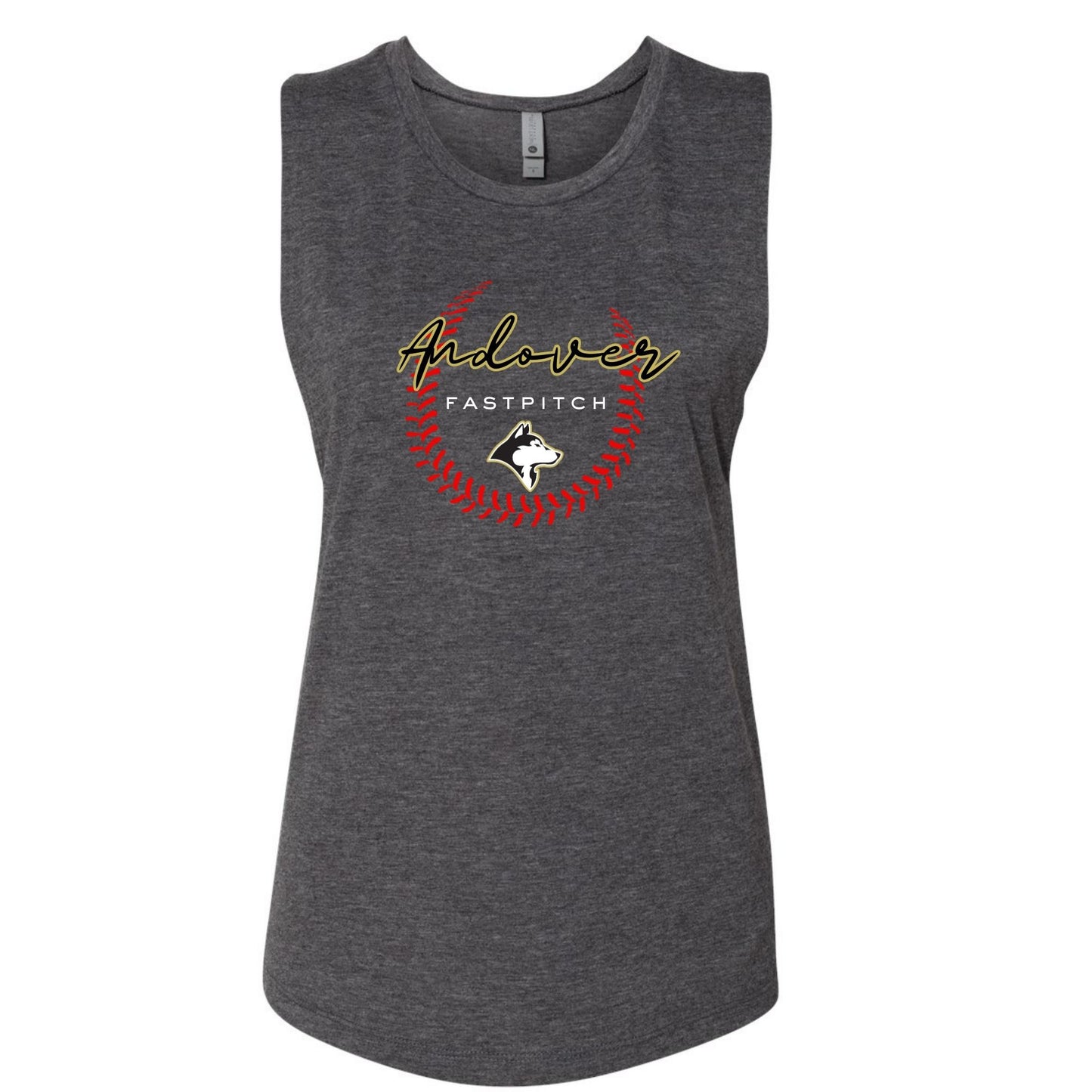 Fastpitch - Andover - Muscle Tank Top Womens Adult - Line Design