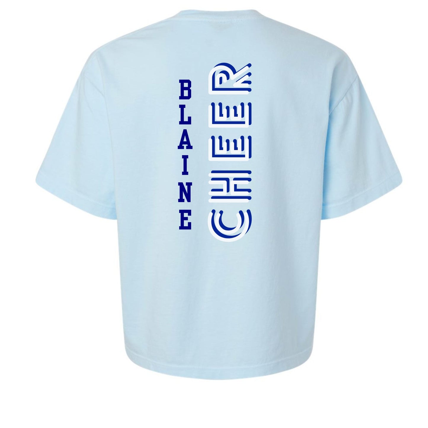 Blaine Cheer Comfort Colors Boxy T-Shirt - Two sided
