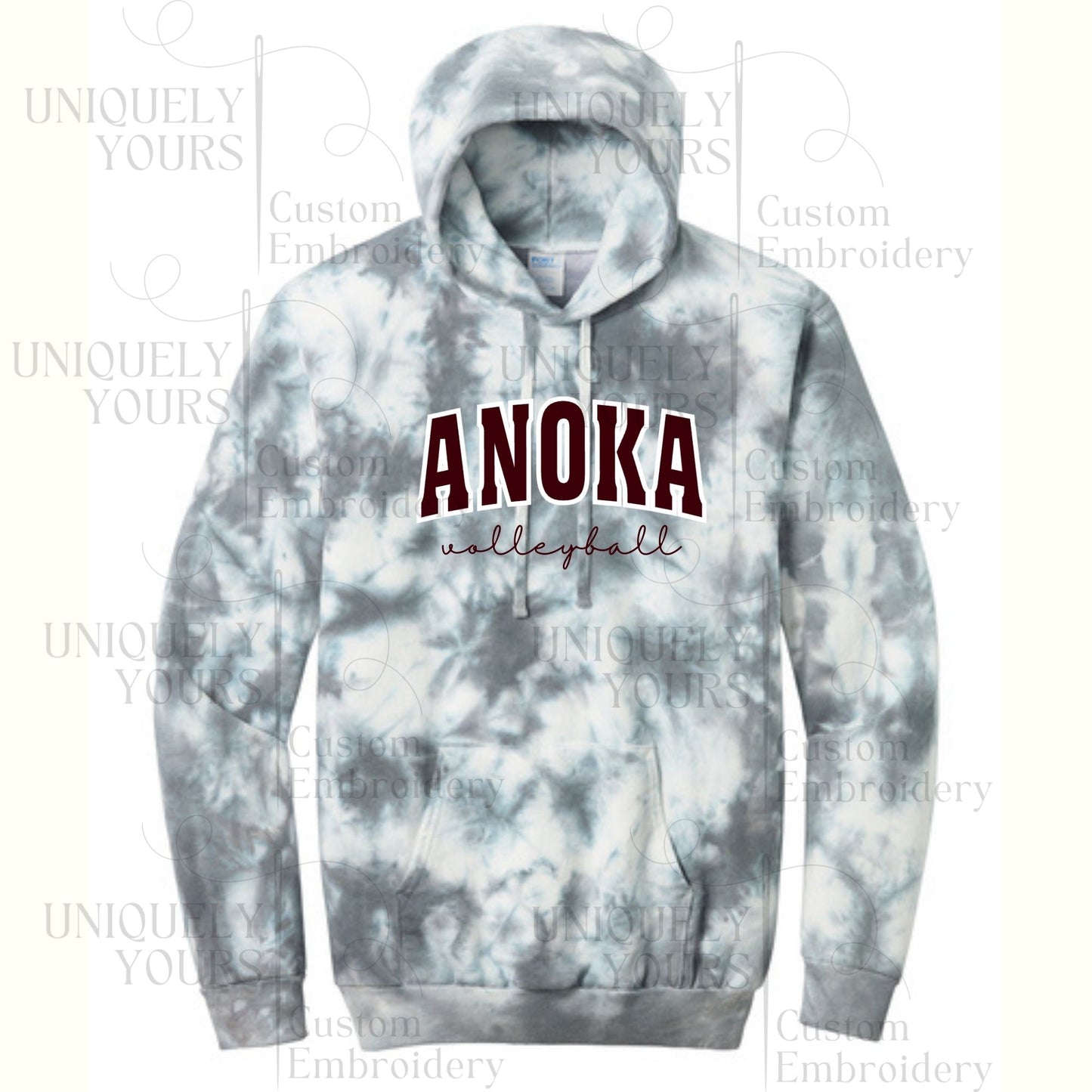 Anoka Volleyball - Hoodie Or Crewneck Twill Embroidered