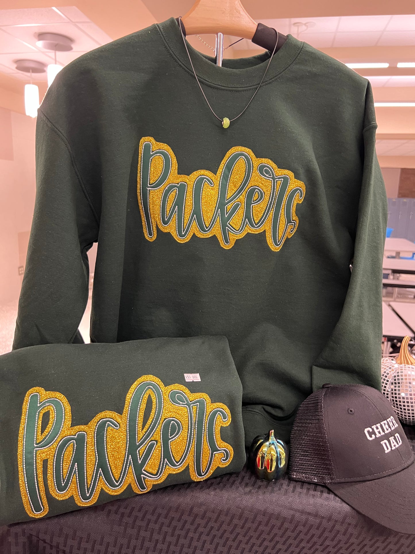 Packers Wisconsin crewneck embroidered sweatshirt