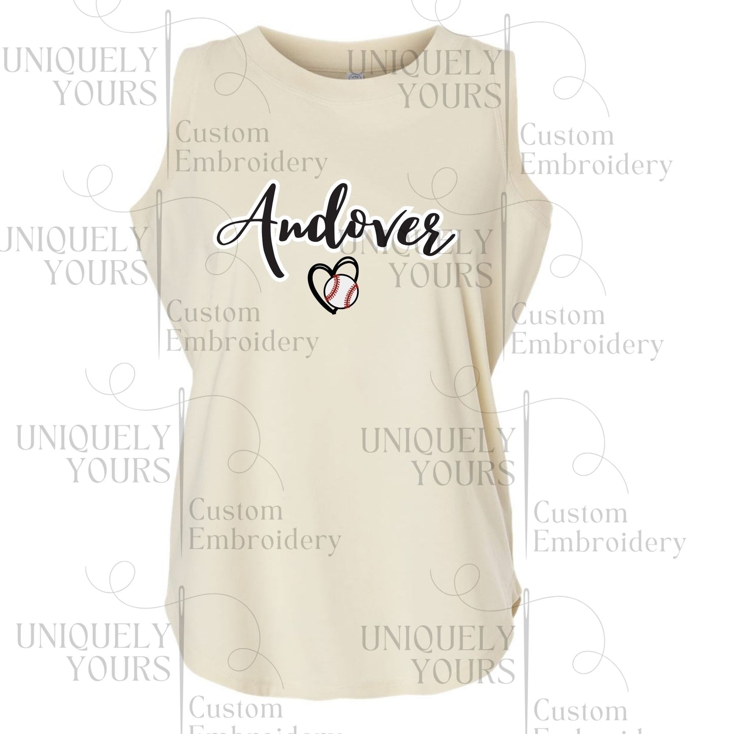 Andover Heart Baseball - Tanktop - ADULT - Womens fit.