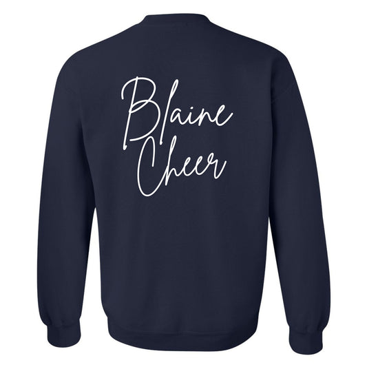 Blaine Sweatshirt Crew Cheer - Embroidered