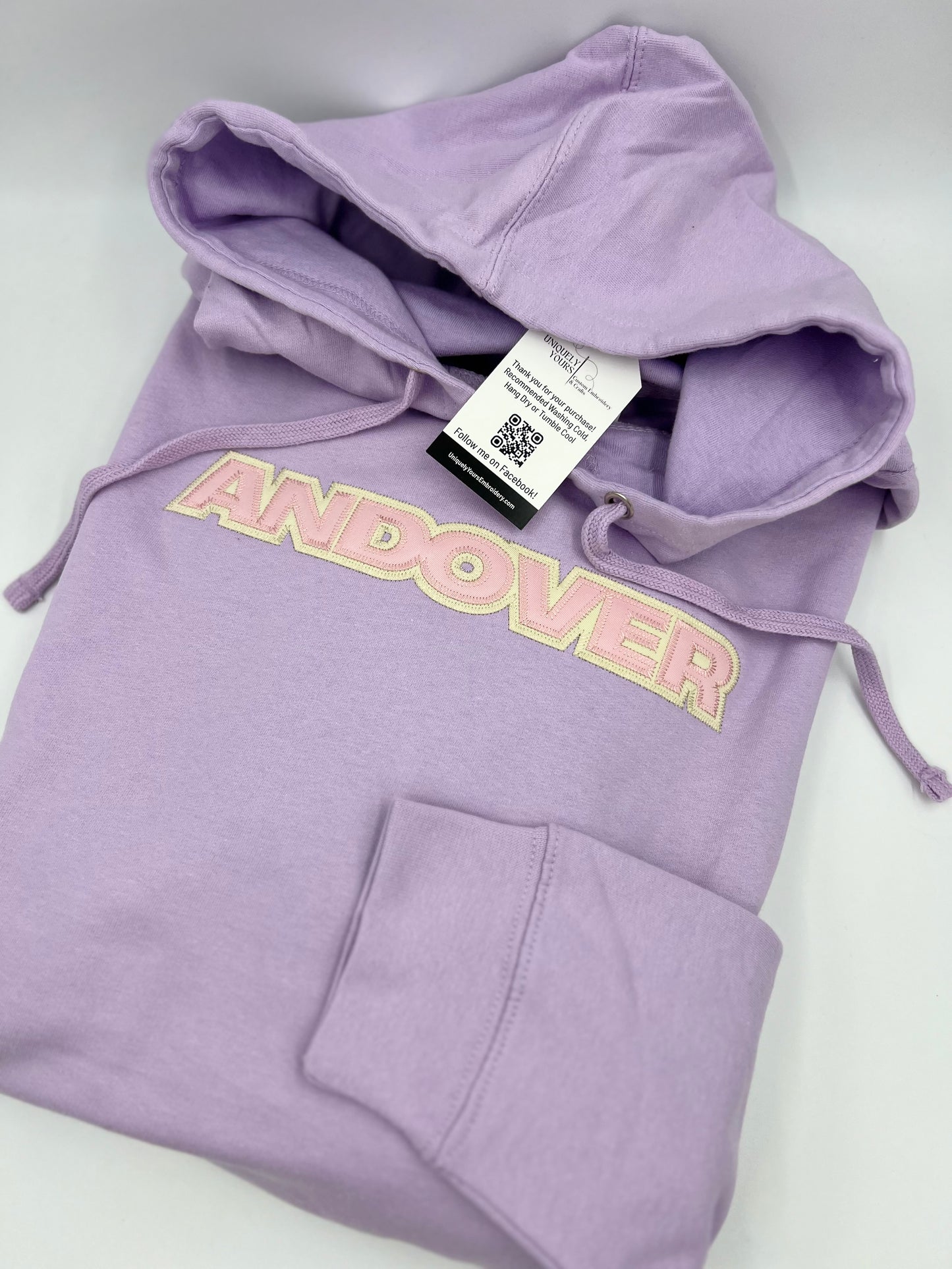 Andover Lavender - Hoodie- embroidered Twill