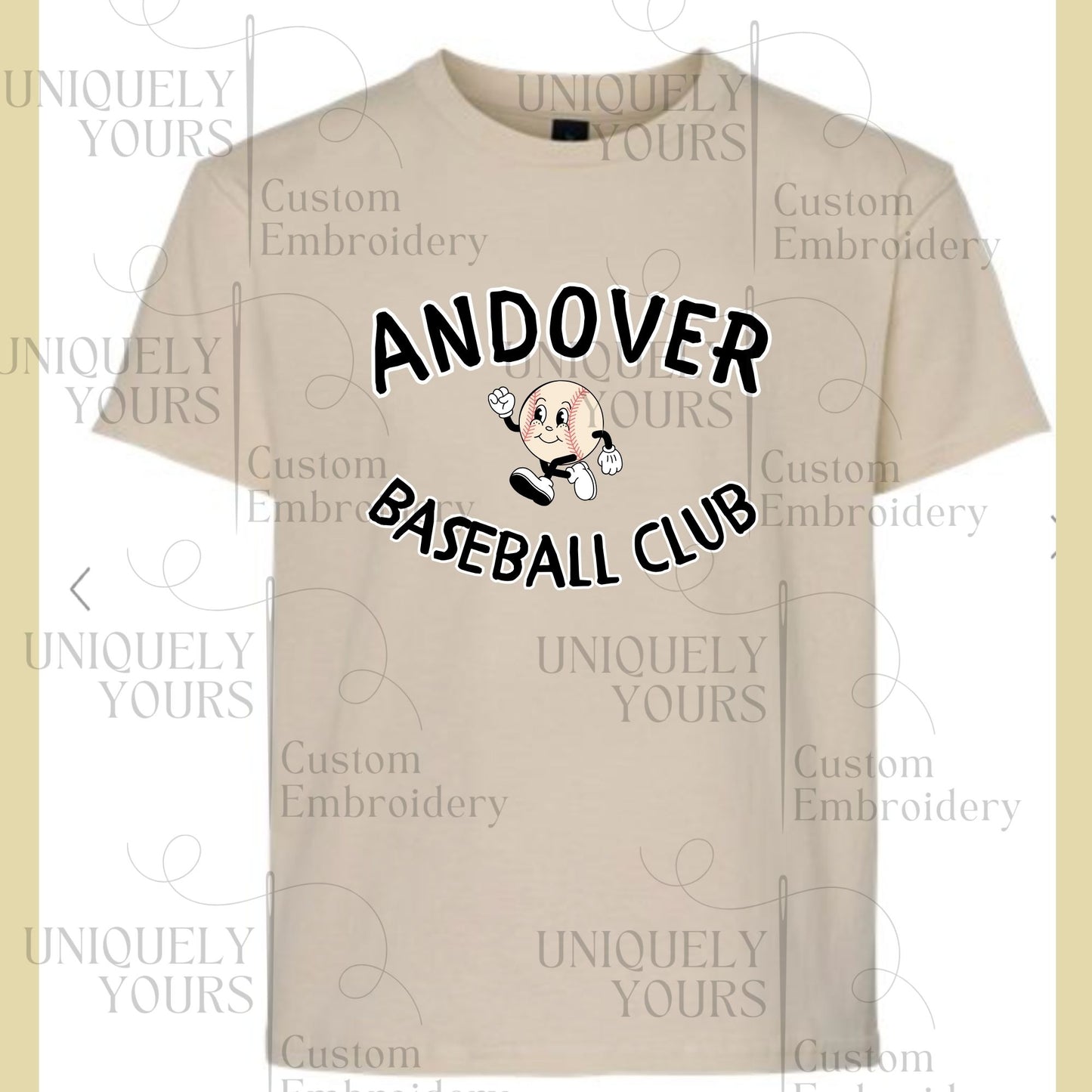 Baseball Club T-Shirt - Pressed - Light Cotton - YOUTH