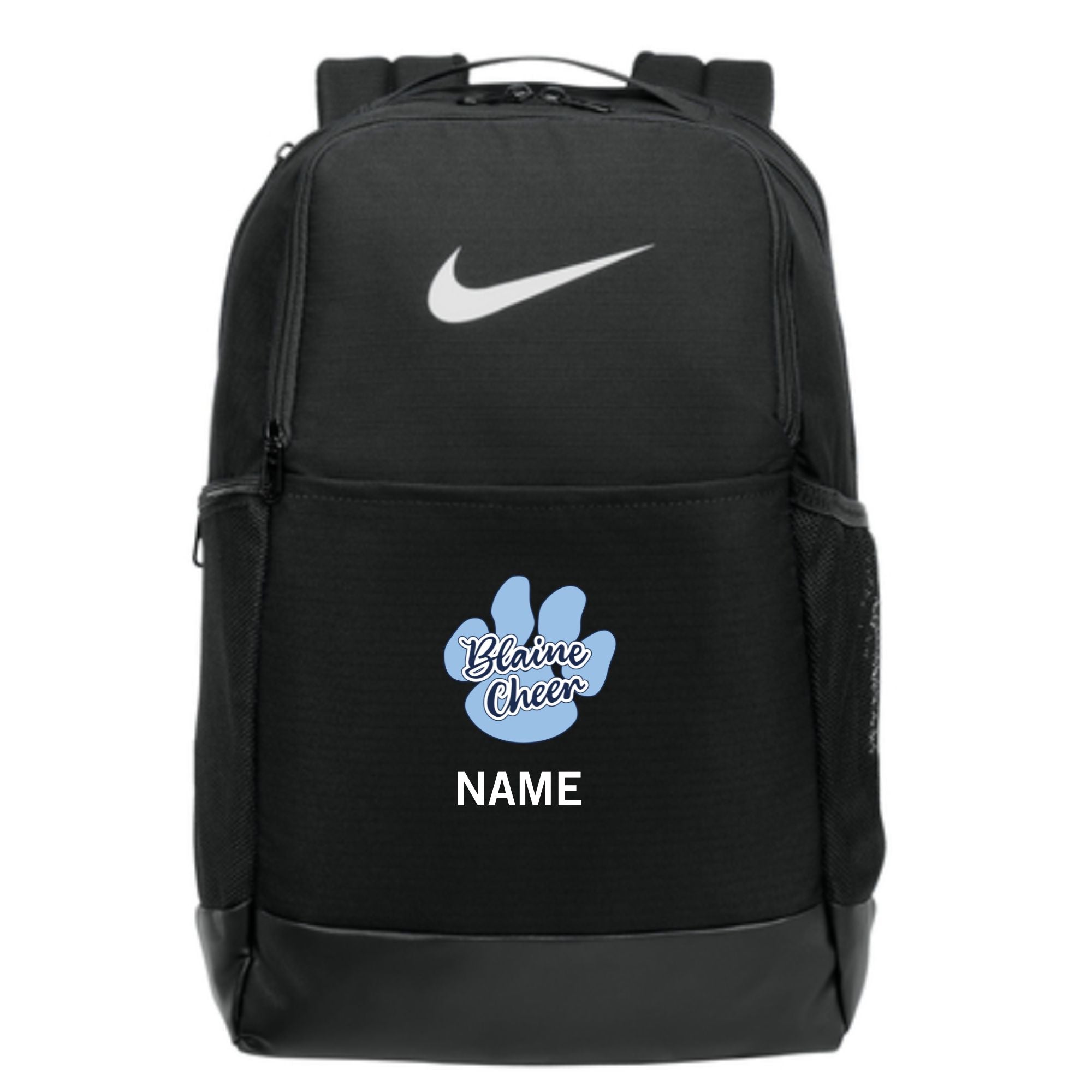 nike backpack embroidered Utility Speed Black Ventilated zip pocket on the front stores used gear separate from your other things Nike Brasilia Camo Backpack Iron