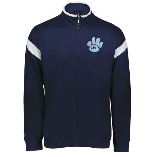 Blaine Cheer Zip up Warm Up Jacket - Sizes S-XXL - EMBROIDERED