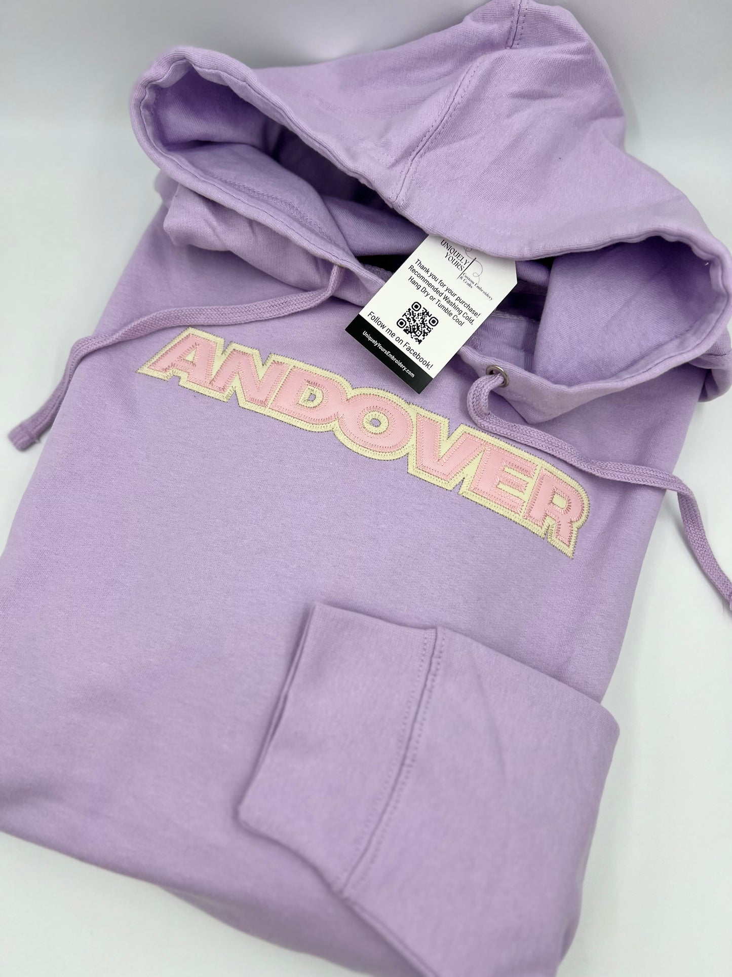 Andover Lavender - Hoodie- embroidered Twill