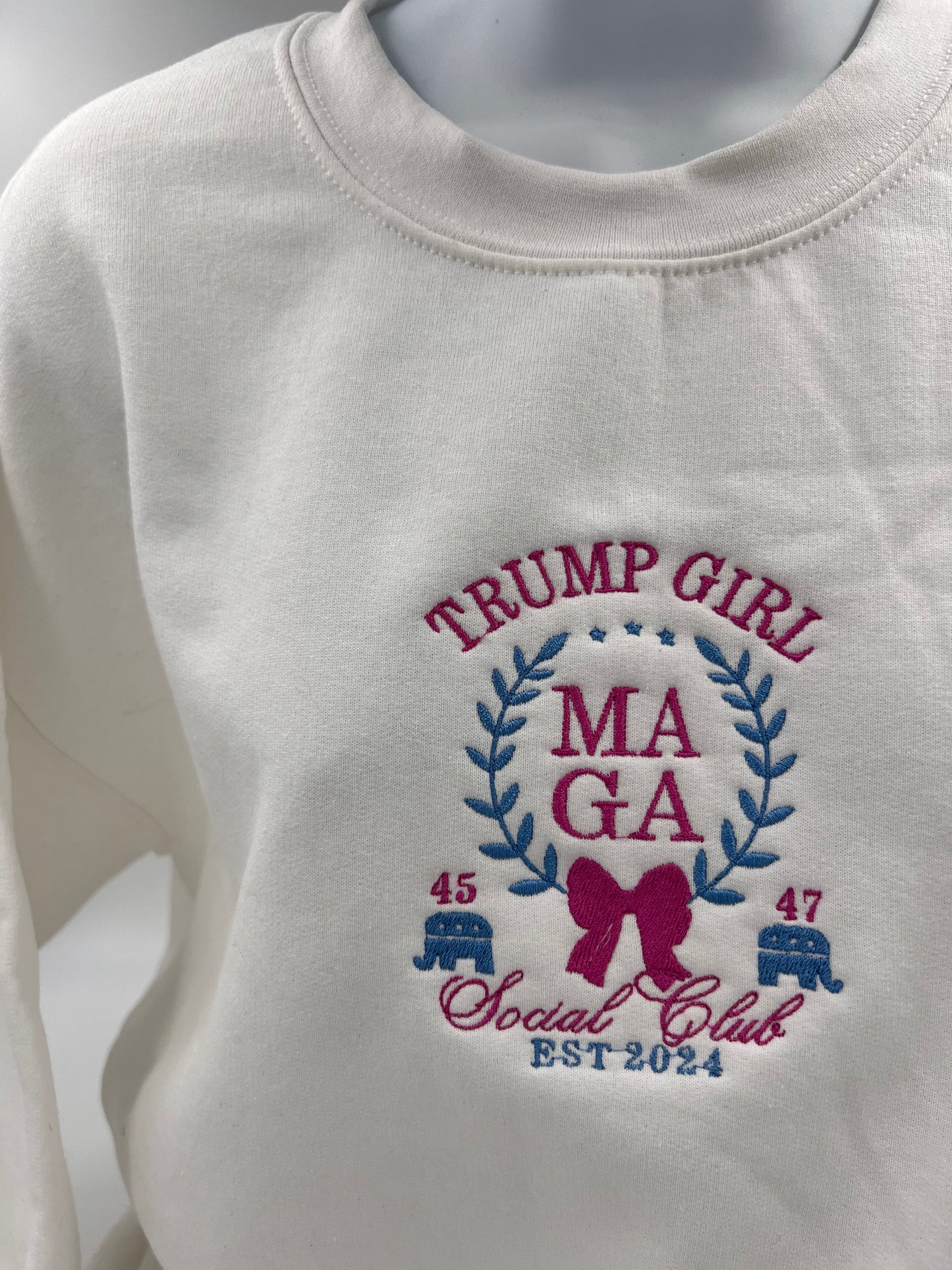 Trump Girl crewneck sweatshirt long sleeve