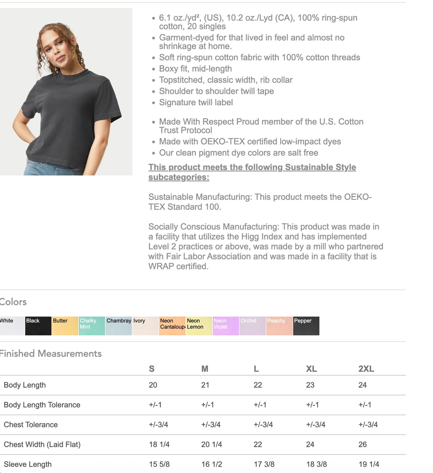 Blaine Cheer Comfort Colors Boxy T-Shirt - Two sided