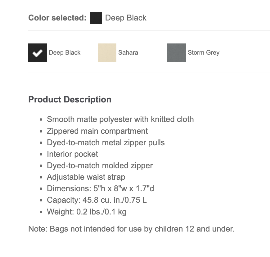 Belt Bag - Andover Husky - Pressed