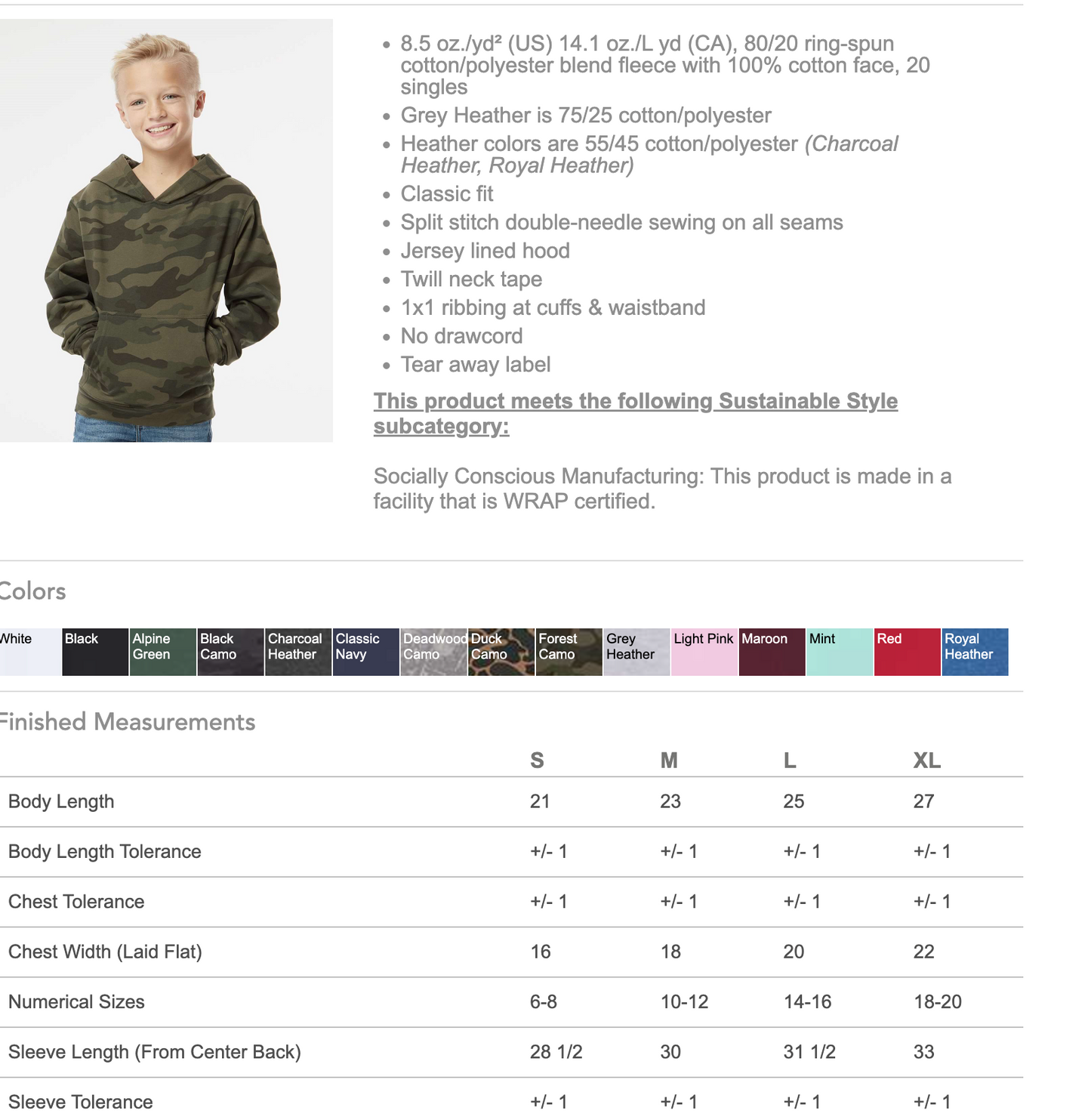 Andover Baseball 80/20 Independent Hoodie - PRINTED - YOUTH