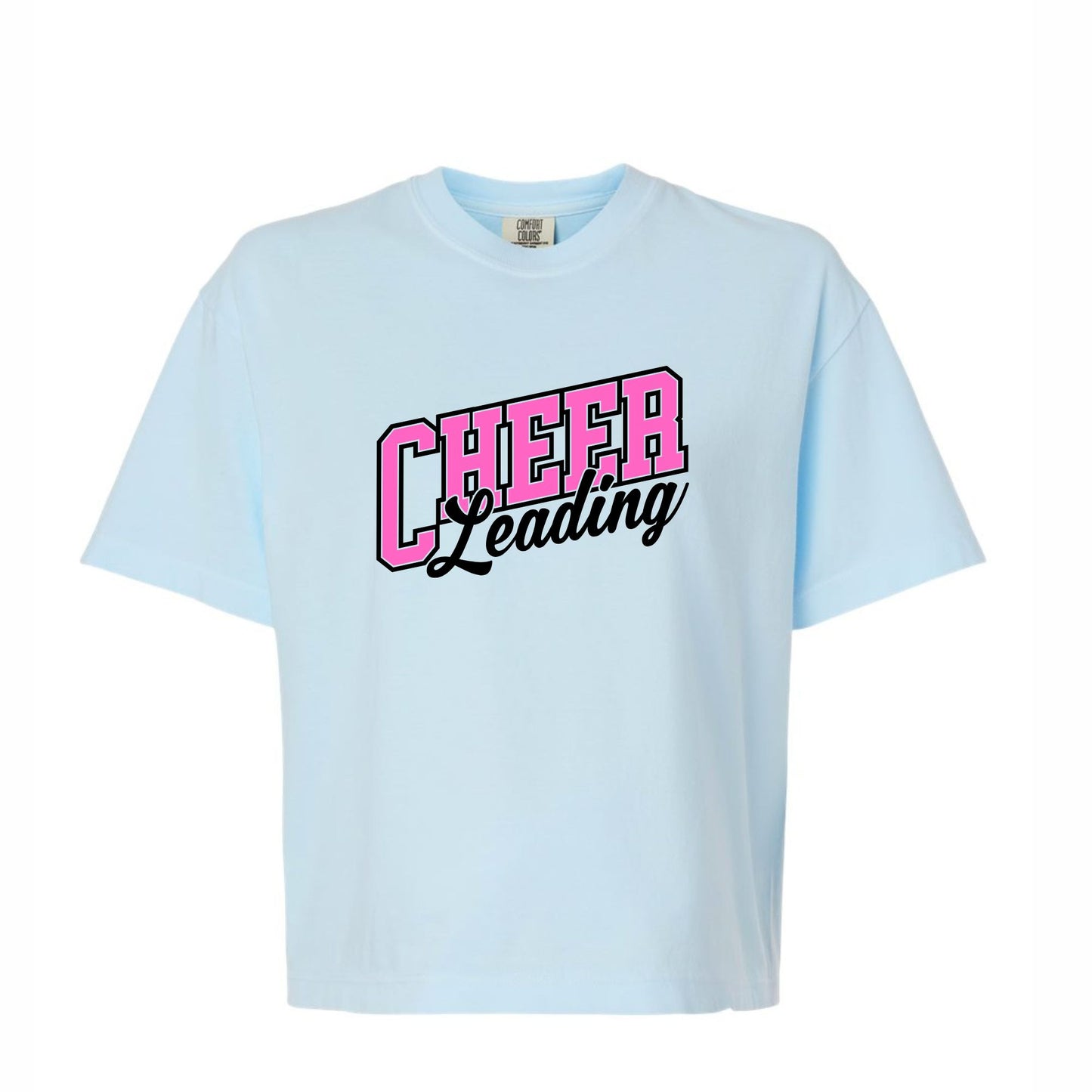 Cheerleading T-shirt - Boxy croptop blue  ADULT - pressed item