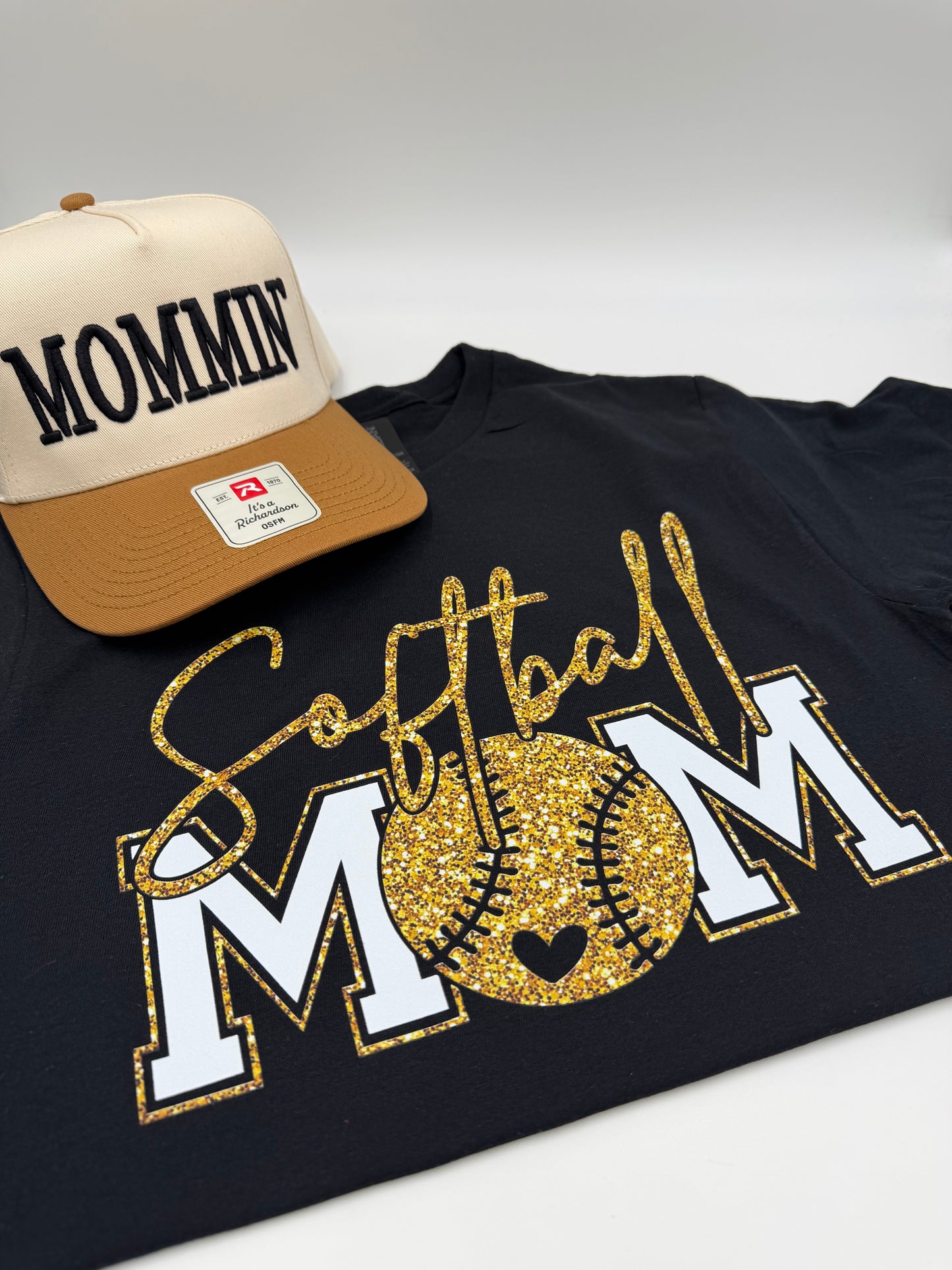 MOMMIN' HAT - Puff Black Tan