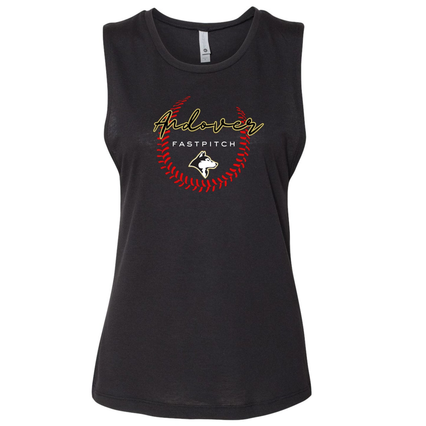Fastpitch - Andover - Muscle Tank Top Womens Adult - Line Design