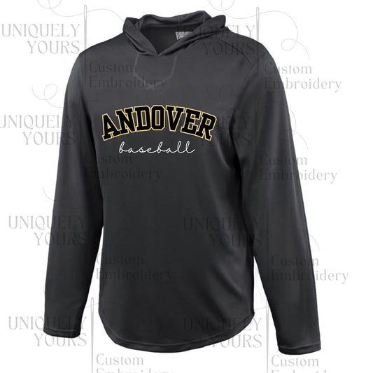 Andover Baseball Performance Hoodie - PRINTED - YOUTH