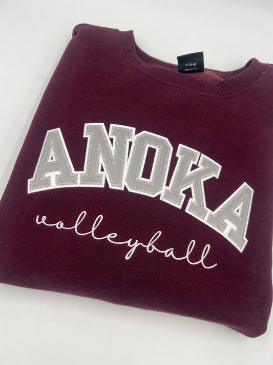 Anoka Volleyball - Embroidered Twill Sweatshirt