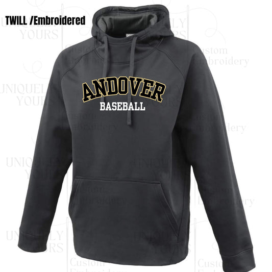 Andover Baseball  Pennant  TWILL/Embroidered -YOUTH