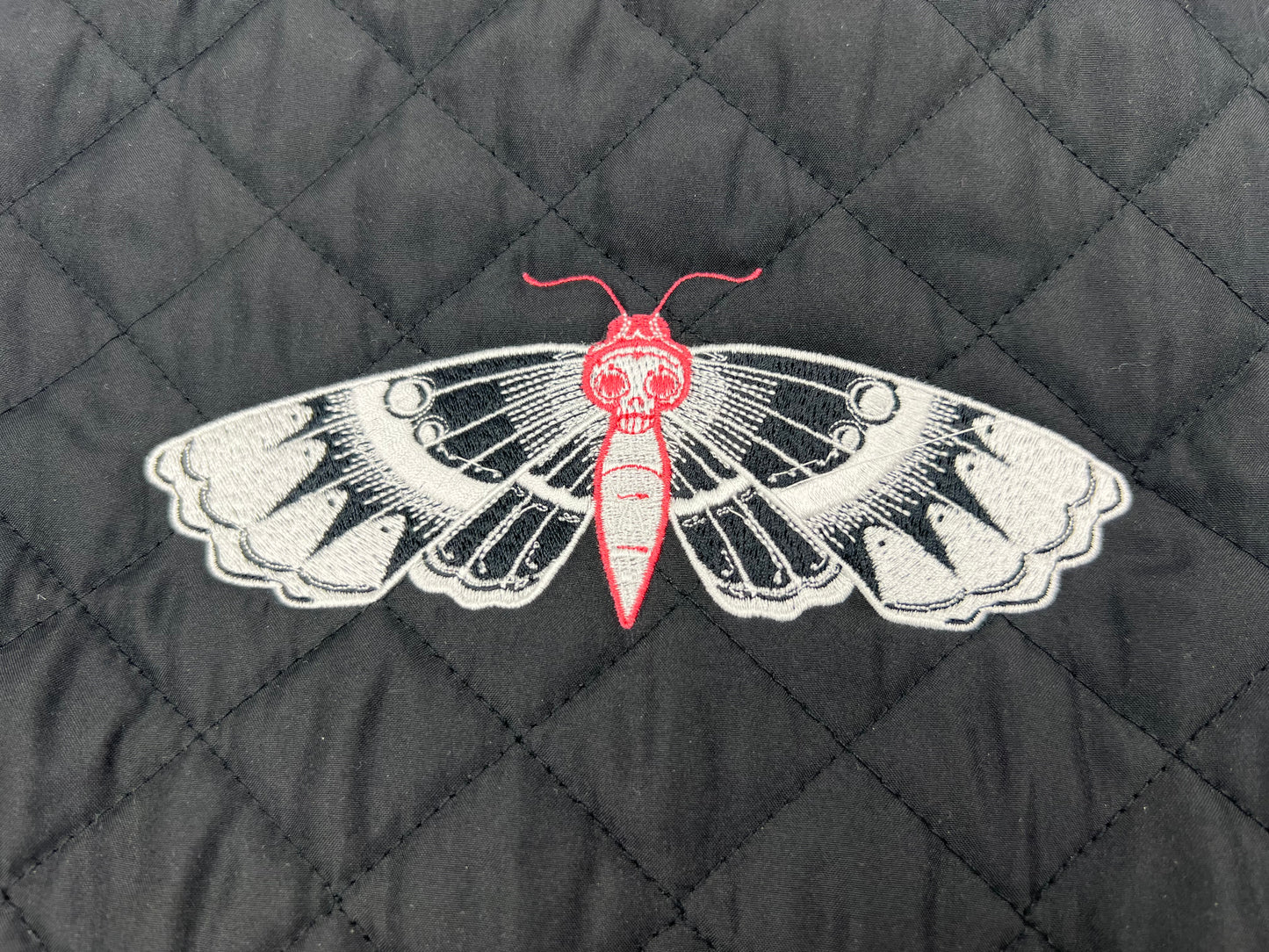 Moth vest - Upcycled womens black petite