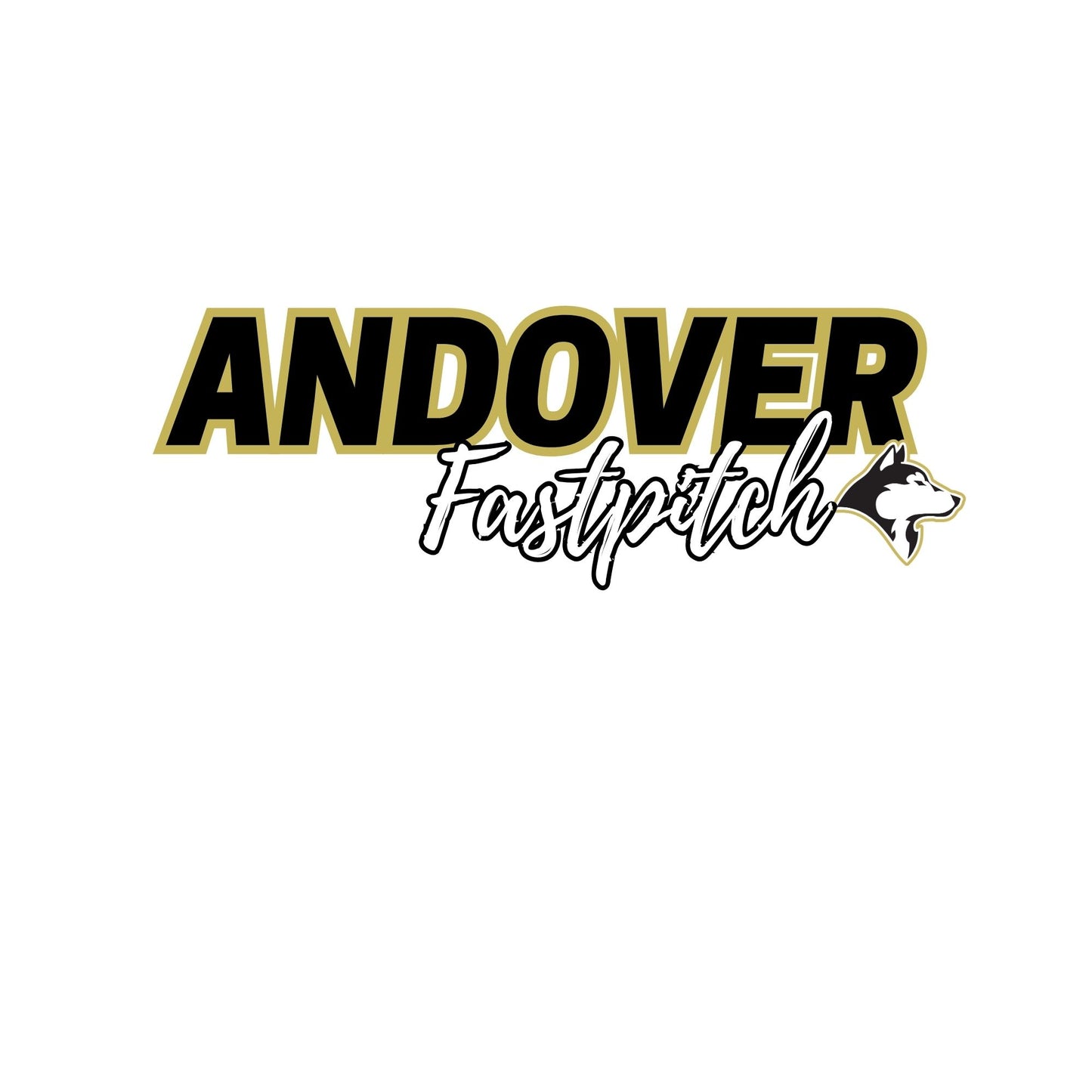 Fastpitch - Andover - Muscle Tank Top Womens Adult - Script Font