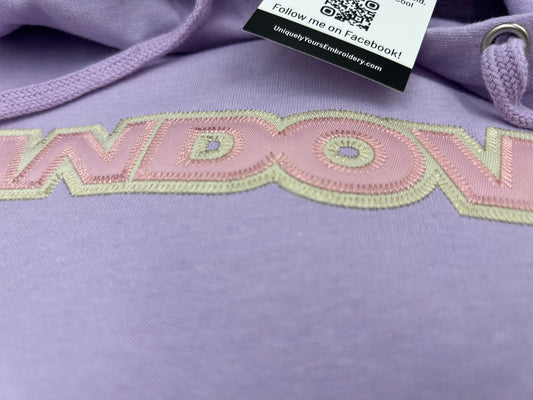 Andover Lavender - Hoodie- embroidered Twill
