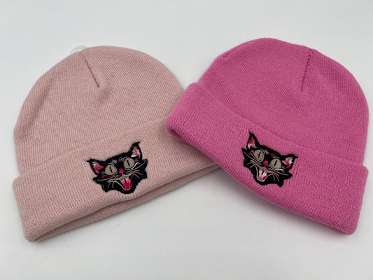 Black Cat Girly Hat - Small - child