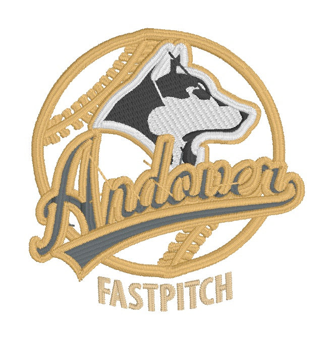 Andover Fastpitch longsleeve - Unisex Crewneck - Youth size Embroidered