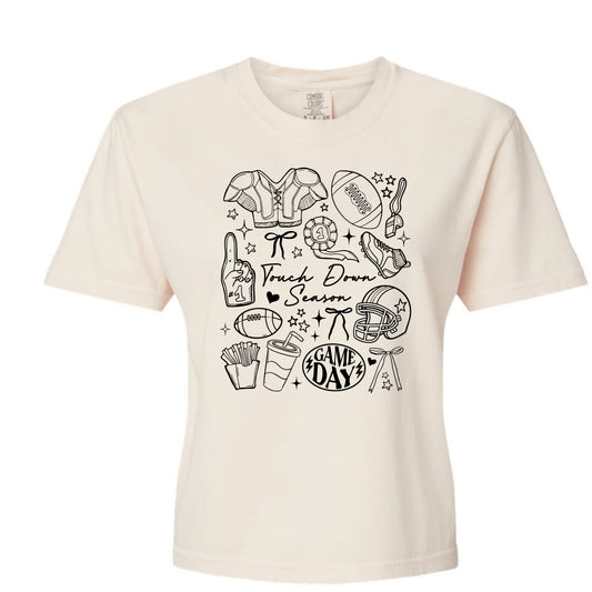 Football Touchdown Season Tshirt - Comfort Colors