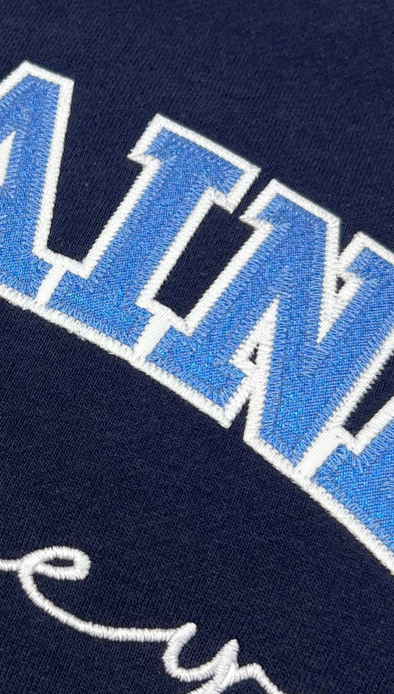 Hometown Hockey - Navy Bomber Jacket - Embroidered with Name & Back Design -