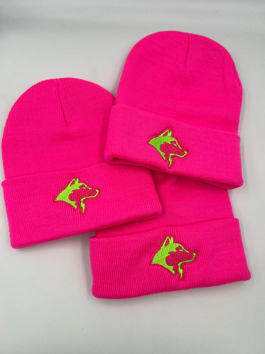 Neon PINK Beanie