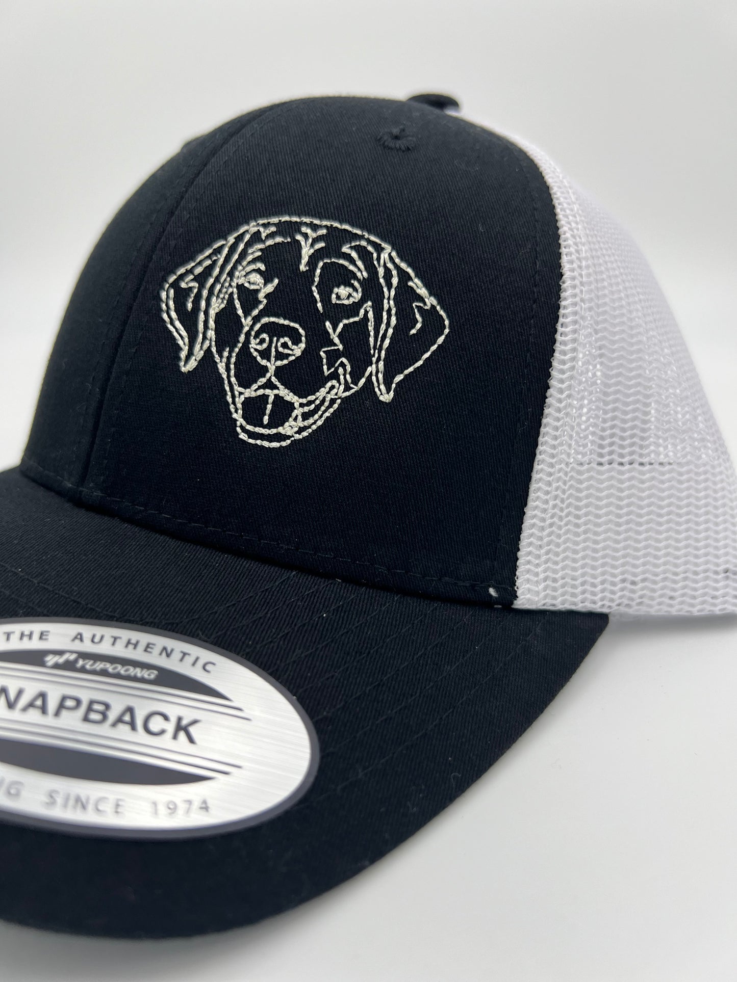 Lab labrador hat minimalist embroidered