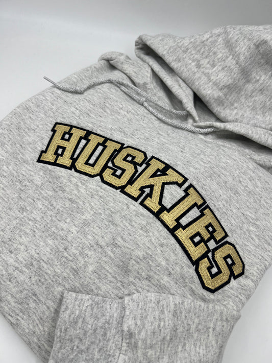 Huskies Embroidered TWILL Applique Sweatshirt