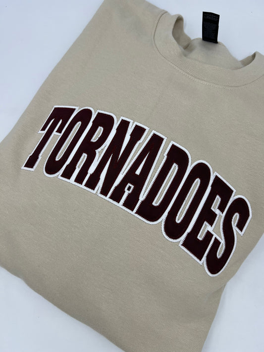 Tornadoes Twill Sweatshirt - Crew Neck or Hoodie