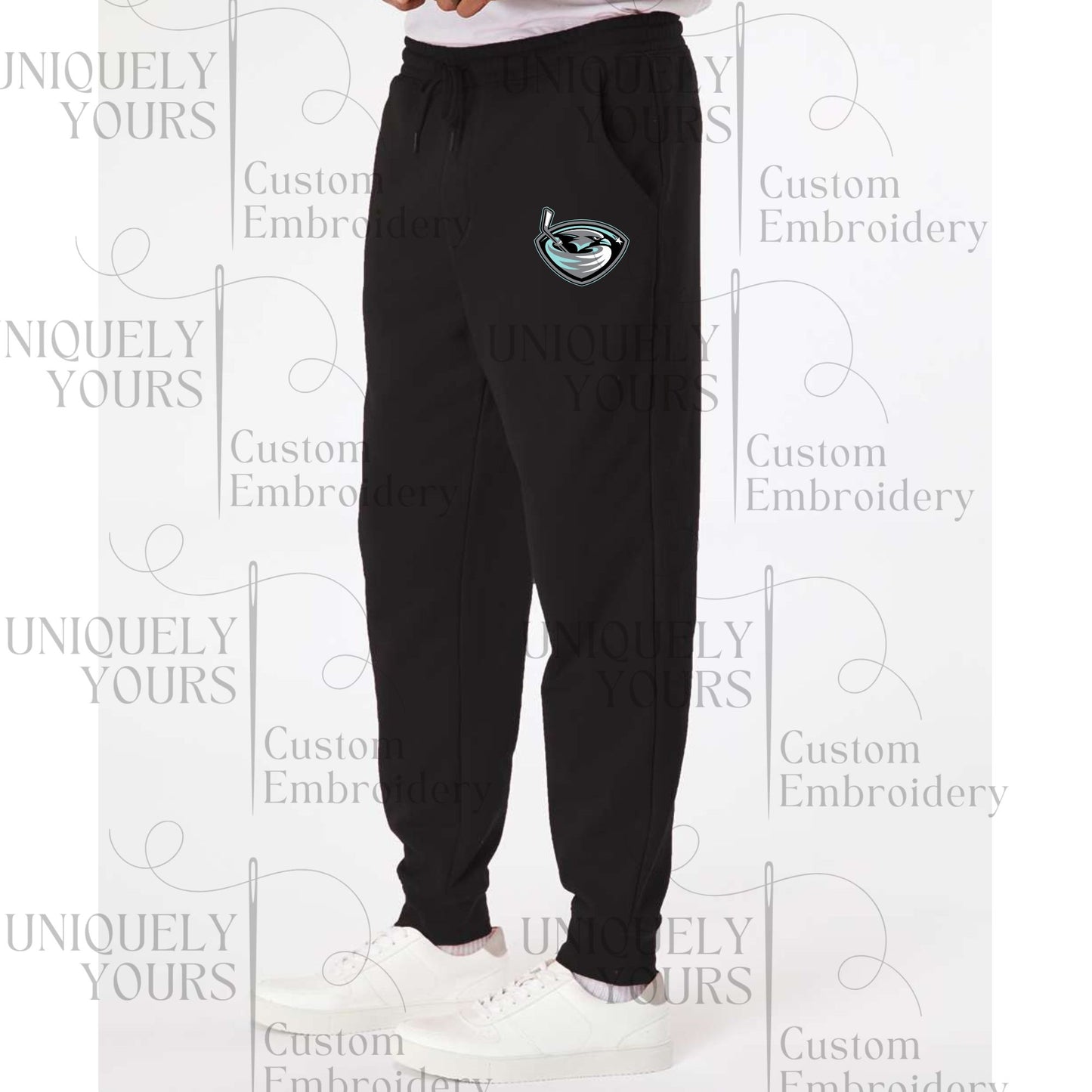 Joggers Swarm Hockey 80/20 Cotton Poly Blend Embroidered - UNISEX - Adult