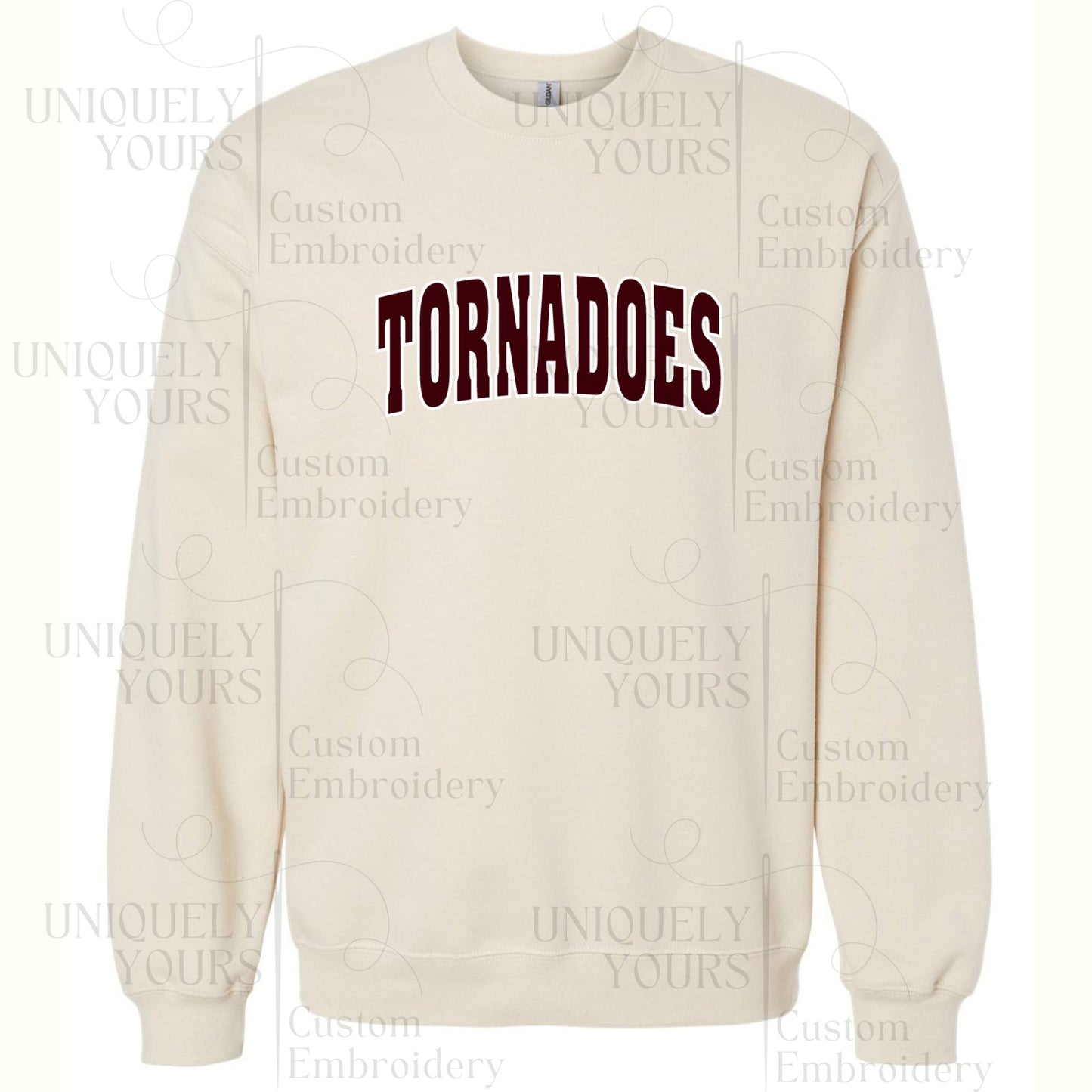 Tornadoes Twill Sweatshirt - Crew Neck or Hoodie