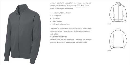 Huskies CHEER Zip up Youth - EMBROIDERED