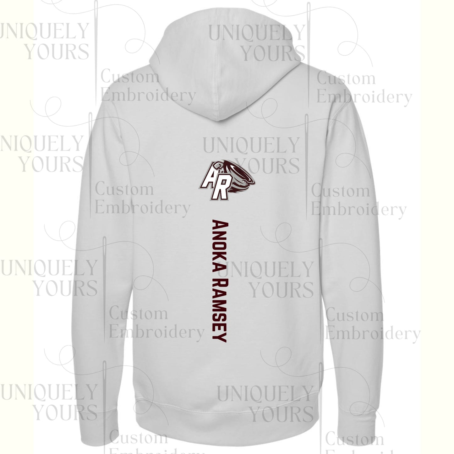 ARAA Volleyball Twill Embroidered Sweatshirt - SMOKE color