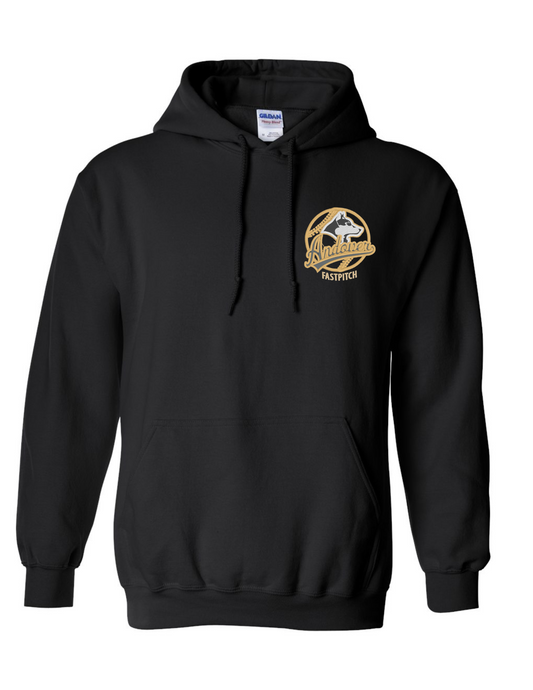 Andover Fastpitch HOODED ADULT Sweatshirt - Unisex-Embroidered