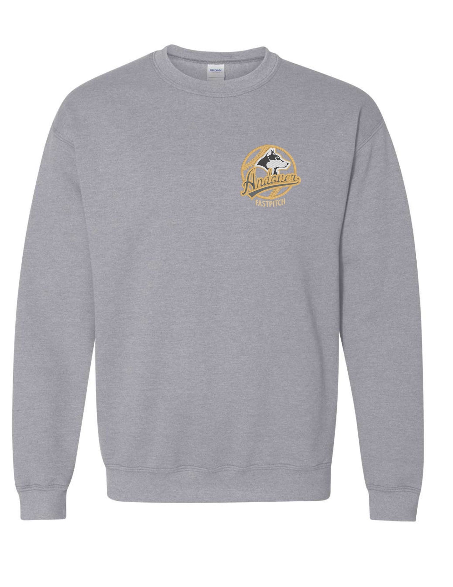 Andover Fastpitch Sweatshirt - Unisex Crewneck - YOUTH - Embroidered