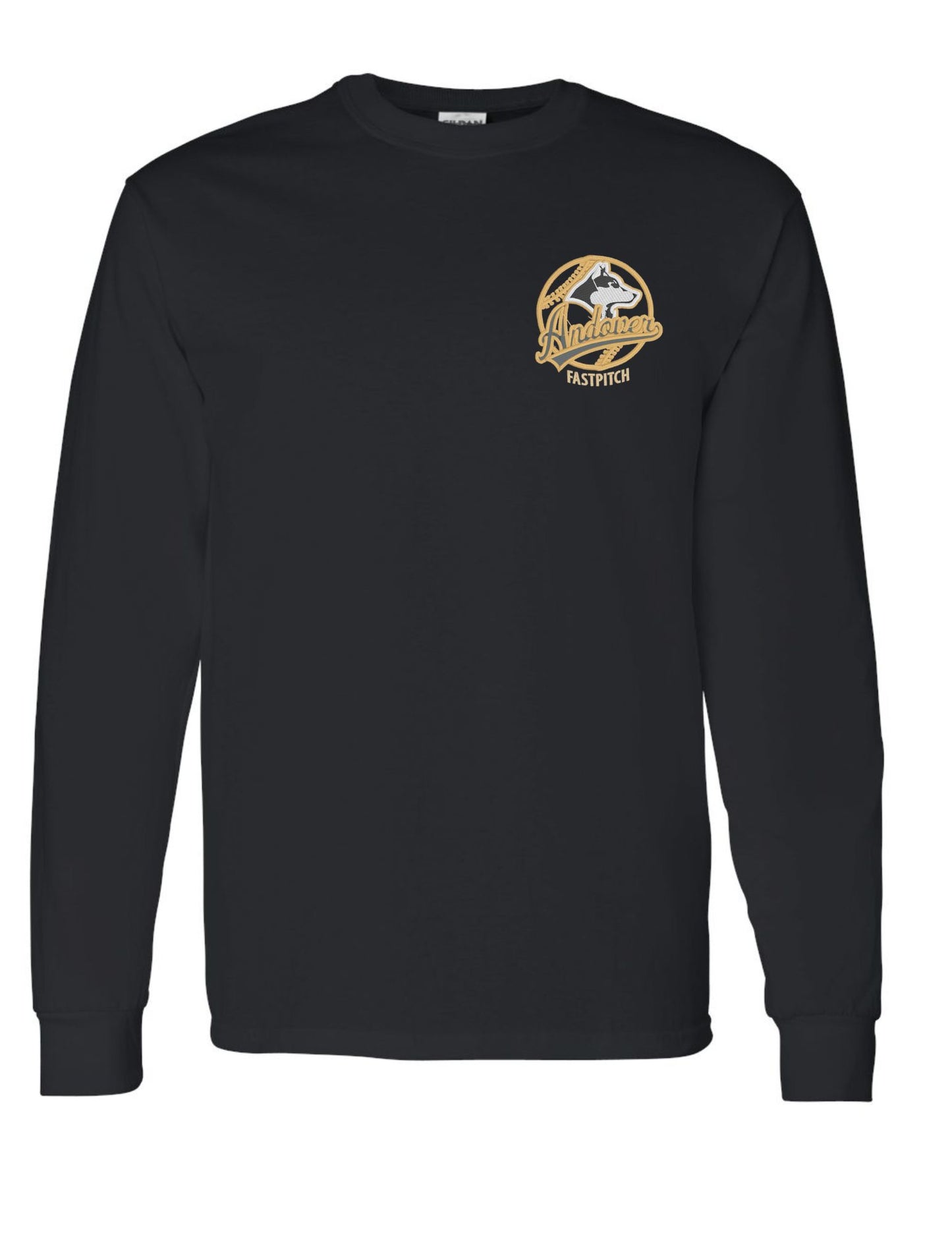 Andover Fastpitch longsleeve - Unisex Crewneck - Youth size Embroidered